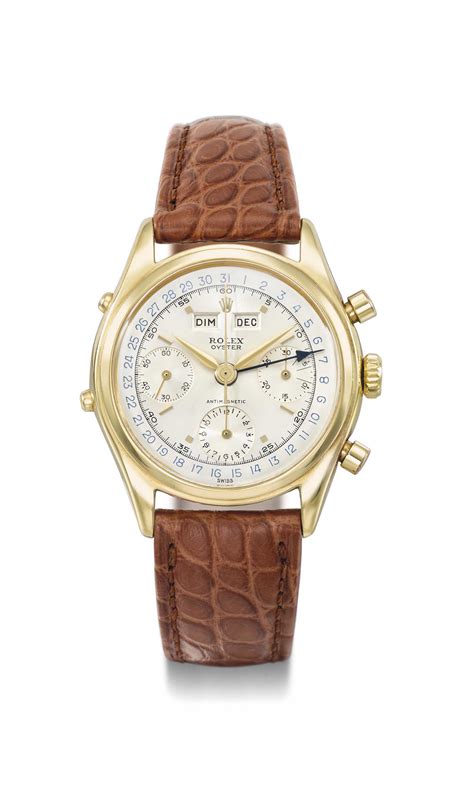 rolex triple date chronograph|rolex oyster gold watch.